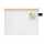 Kleinkrambeutel, DIN A5, PVC-frei, Textilreißverschulss gelb, Beutel farblos, (H xB) 200 x 254 mm