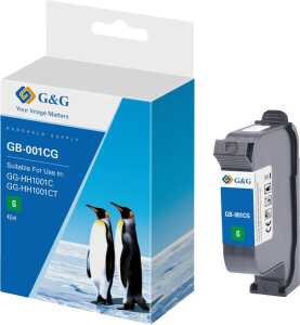 G&G Original-Druckerpatrone GB-001CG schnell trocknende Solvent Tinte grün 42ml