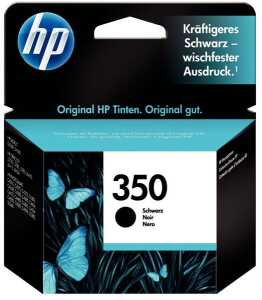 Tintenpatrone 350, für HP Drucker, ca. 200 Seiten, schwarz