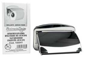 Toilettenpapierhalter mit Deckel, für alle Kleinrollen, 80 x 130 x 95 mm, Edelstahl