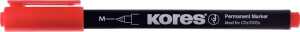 CD/DVD Marker, Faserschreiber, permanent, M, rot, schnelltrocknend, geruchsneutral