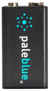 Akku 9V, 4500 mWh, 9Volt, 500 mAh, wiederaufladbare Lithium Ionen Batterien, inklusive Reiseetui, 2 Stück