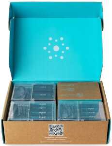 Akku Set, Home Conversion Kit, wiederaufladbare Lithium Ionen Batterien, 4x 9V, 4x D, 12x AA, 8x AAA, 2x Ladekabel, aufladen mit dem USB-C-Anschluss