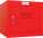 Würfel Schließfach, Volumen 44 Liter, rot
