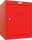 Würfel Schließfach, Volumen 66 Liter, rot