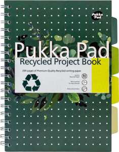 Pukka Recycled Organiserbook B5 liniert - 4 Trennblätter 100 Blatt