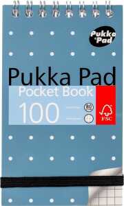 Pukka Metallic Pocketblock DIN A7 kariert 50 Blatt