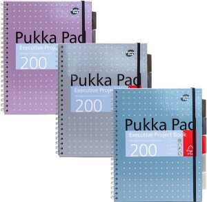 Pukka Metallic Executive Hardcover Organiserbook DIN A4 liniert 100 Blatt