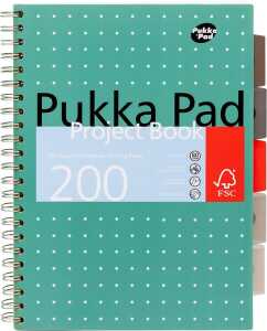 Pukka Metallic Organiserbook DIN A4 liniert 100 Blatt