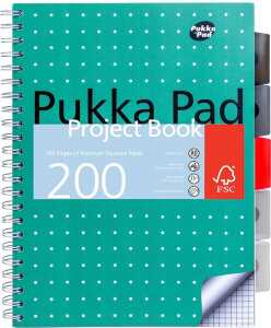 Pukka Metallic Organiserbook DIN A4 kariert 100 Blatt