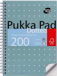 Pukka Metallic Collegeblock DIN A5 gepunktet 100 Blatt