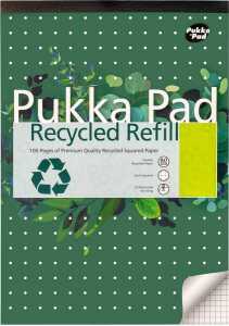 Pukka Recycled Briefblock DIN A4 kariert 50 Blatt