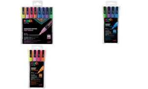 POSCA Pigmentmarker PC3ML Glitter, 4er Etui, farbig sortiert (5654806)
