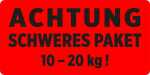 Warnetiketten "Schweres Paket 10-20kg",...