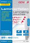 Laminierfolien 100µ 95x60mm 25 Stück