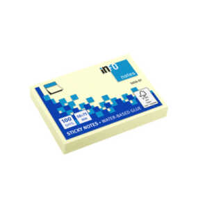 inFO Haftnotiz 100 Blatt gelb 5x7,5cm