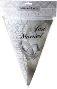 Wimpel Girlande Just Married 10m