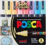 uni POSCA Acrylmarker PC-5M 1,8-2,5mm Pastell 8...