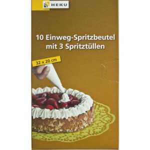 Einweg-Spritzbeutel mit Spritztüllen 32x20cm
