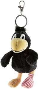 Schlüsselanhänger Der kleine Rabe Socke schwarz 15cm
