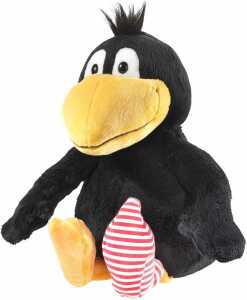 Plüsch Der kleine Rabe Socke klein schwarz 25cm