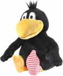 Plüsch Der kleine Rabe Socke klein schwarz 25cm