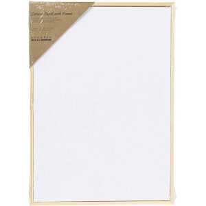 creativ company Leinwandplatte mit Holzrahmen 280g 21x29,7cm