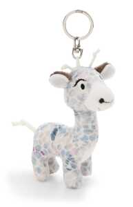 NICI GREEN Schlüsselanhänger Giraffe Winny Winterfur blau 10cm