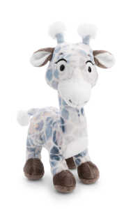 NICI GREEN Kuscheltier Giraffe Winny Winterfur stehend blau 20cm