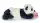 NICI GREEN Kuscheltier Love Panda mit Herz liegend schwarz 20cm