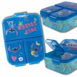 Brotdose Disney Stitch dreigeteilt blau/türkis