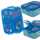 Brotdose Disney Stitch dreigeteilt blau/türkis