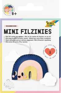 Folia Mini Filzinies Regenbogen 15 Teile