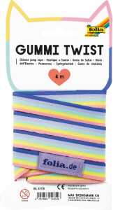 Folia Gummi Twist Rainbow 400cm