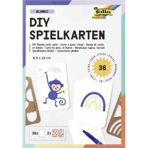 Folia Spielkarten blanko 6,5x10cm