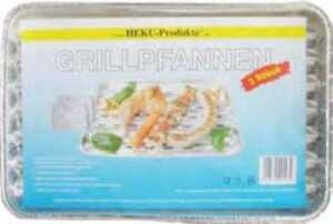Alu Grillschalen 34x22cm 3 Stück