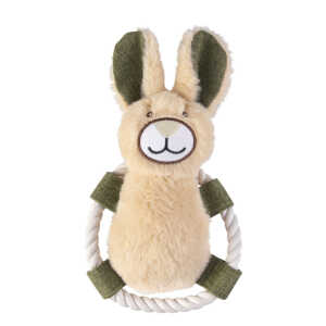 Hundespielring Hase beige/grün