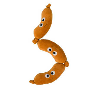 Hundespielzeug Wurst braun 45cm