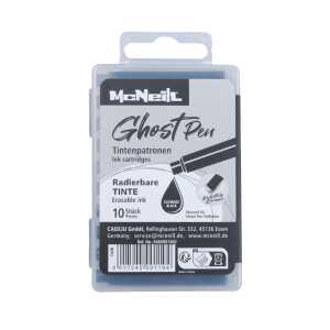 McNeill Tintenpatronen Ghost Pen radierbar schwarz 10 Stück