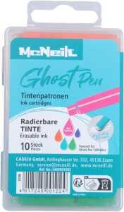 McNeill Tintenpatronen Ghost Pen radierbar 5 Farben 10 Stück