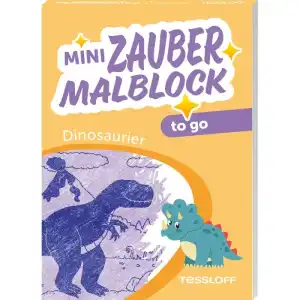 TESSLOFF Mini Malbuch Zaubermalblock to go Dinosaurier