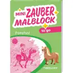TESSLOFF Mini Malbuch Zaubermalblock to go Ponyhof