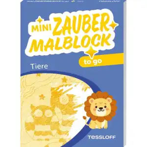 TESSLOFF Mini Malbuch Zaubermalblock to go Tiere