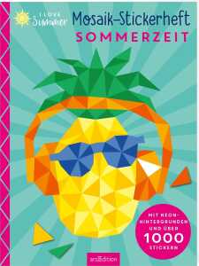 arsEdition Stickerheft I Love Summer Mosaik-Stickerheft Sommerzeit über 1000 Sticker