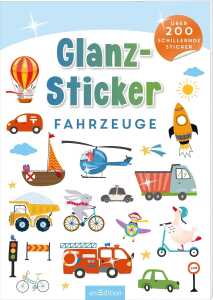 arsEdition Stickerheft Glanz-Sticker Fahrzeuge über 200 Sticker