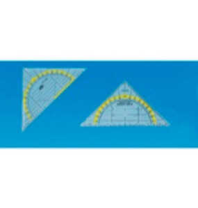 KUM Geometriedreieck 262 TB transparent 16cm