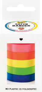 folia Satinbänder Neon 5 Farben 10mmx4m 5 Stück
