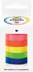 folia Satinbänder Neon 5 Farben 10mmx4m 5 Stück