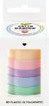 folia Satinbänder Pastel 5 Farben 10mmx4m 5 Stück