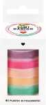 folia Samtbänder Pastel 5 Farben 10mmx2m 5 Stück